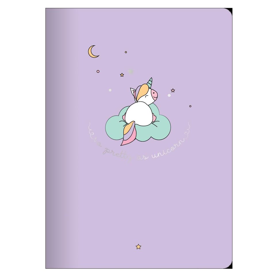 тетрадь 48 листов Magic фиолетовый в клетку N1456