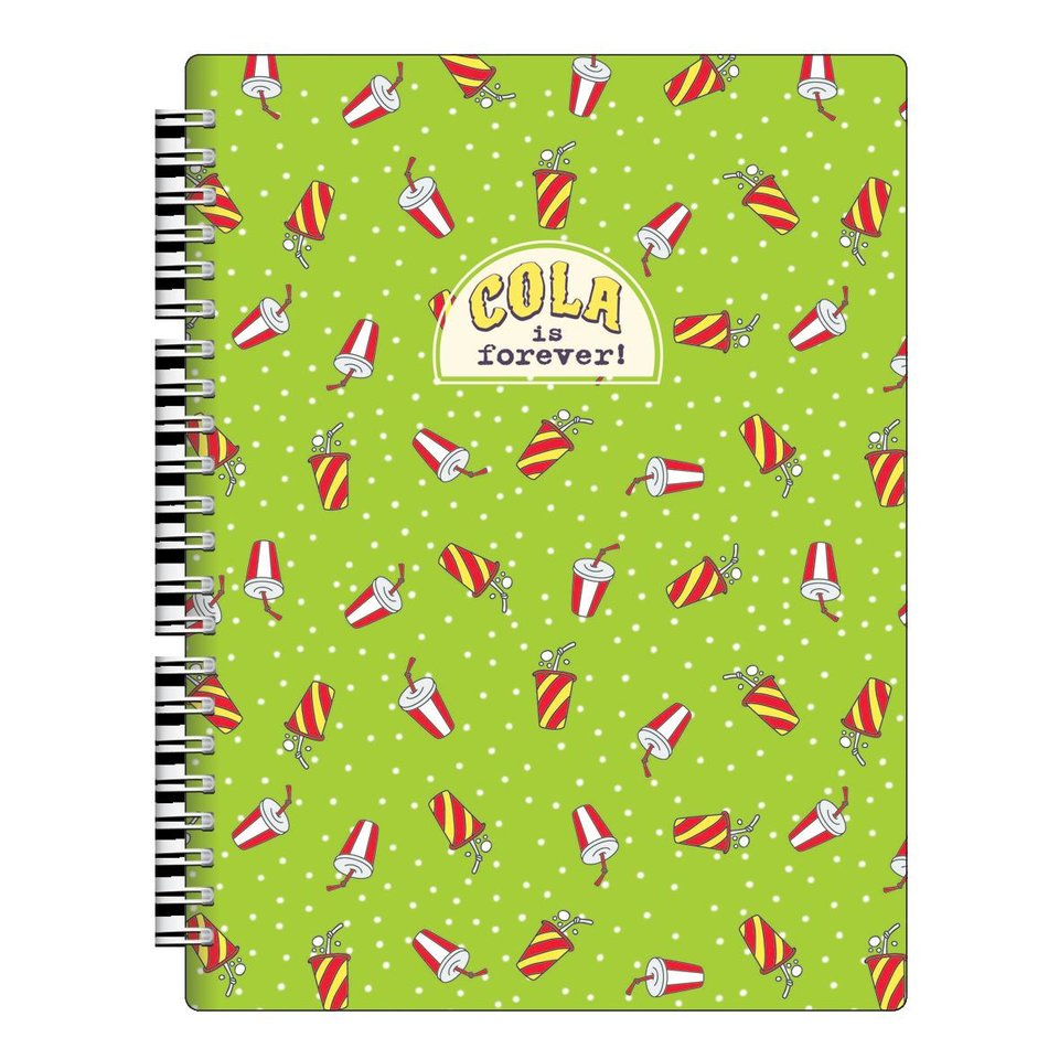 тетрадь 96 листов Eat me Кола в клетку на спирали N1531