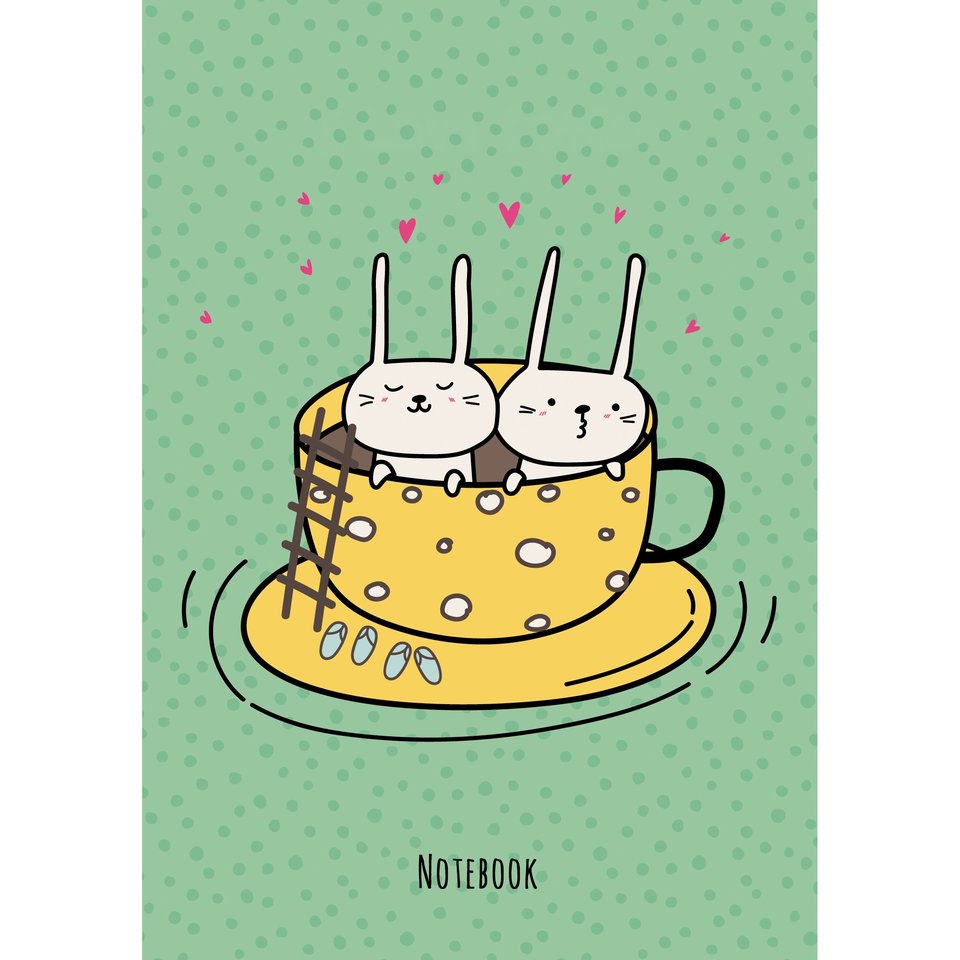 записная книжка А6 96 листов Веселое чаепитие 36963070