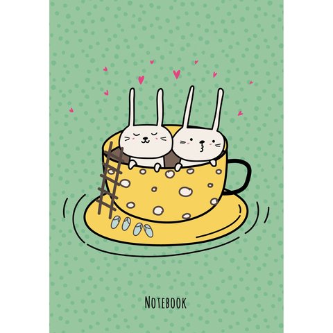 записная книжка А6 96 листов Веселое чаепитие 36963070
