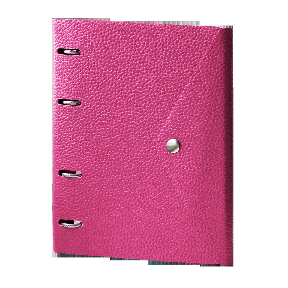 тетрадь на кольцах 120 листов Cassy малиновая N1275