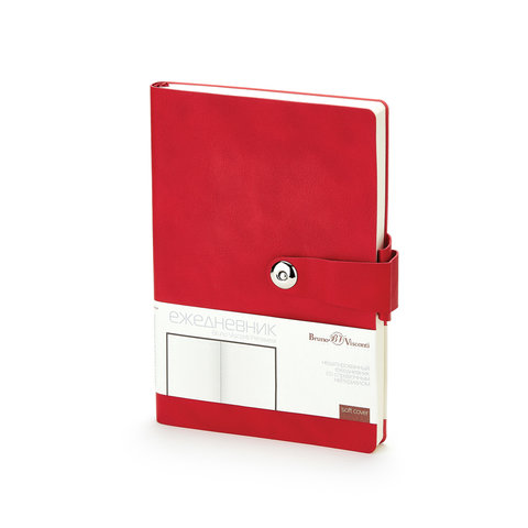 ежедневник недатированный А5 "PRIMAVERA" красный 3-536/02 Bruno Visconti