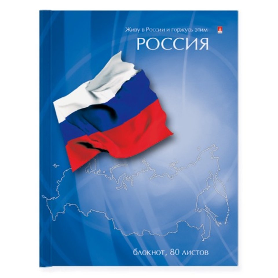 записная книжка А6 80 листов Россия 3-80-005/6 Альт