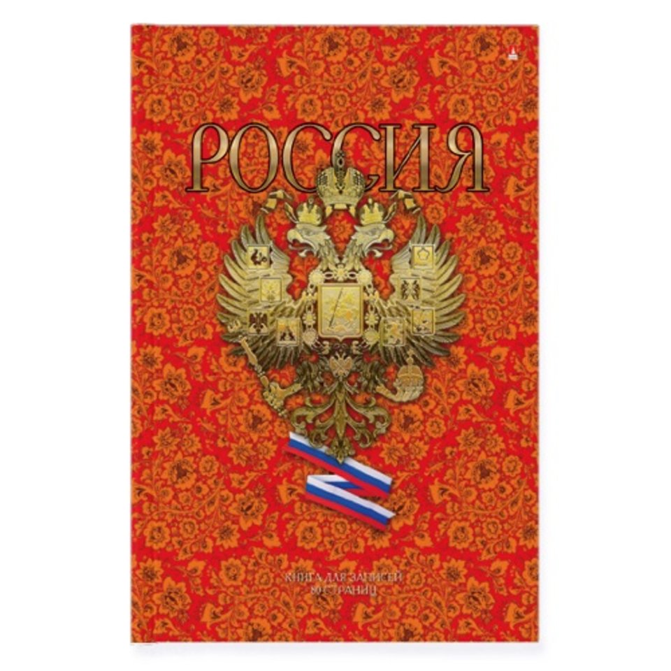 книга для записи А4 80 листов "РОССИЯ" 3-80-060/5 Альт