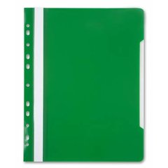 папка-скоросшиватель А4 пластиковый европланка с перфорацией PS-P20/816321 зеленый