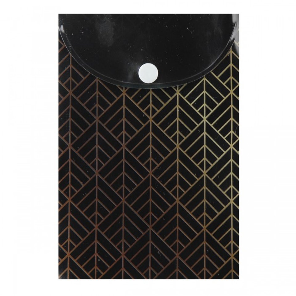 папка-конверт на кнопке А6 с рисунком Бесконечность (Ромбы узор) 190702(Б)184143