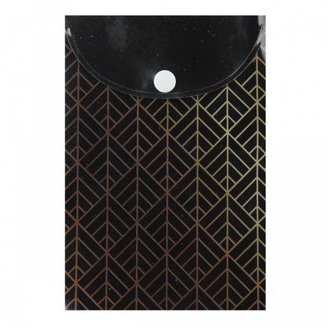 папка-конверт на кнопке А6 с рисунком Бесконечность (Ромбы узор) 190702(Б)184143