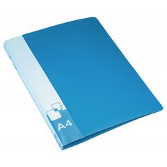 папка-скоросшиватель А4 с пружиной корешком карманом 0,7ммPZ07P/816869 синий