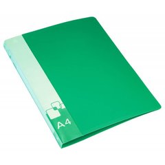 папка-скоросшиватель А4 с пружиной корешком карманом 0,7ммPZ07P/816870 зеленый