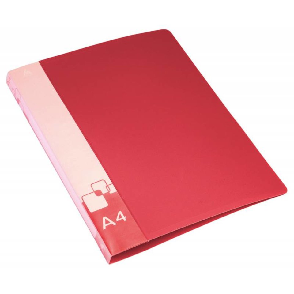 папка-скоросшиватель А4 с пружиной корешком карманом 0,7ммPZ07P/816872 красный