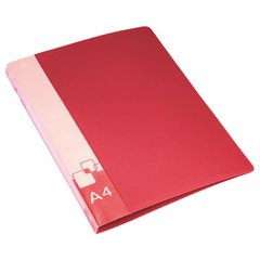 папка-скоросшиватель А4 с пружиной корешком карманом 0,7ммPZ07P/816872 красный