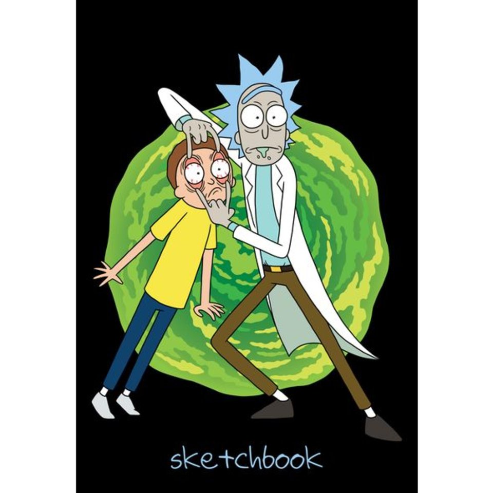 скетчбук А6 80 листов Rick and Morty 22288 (061116)