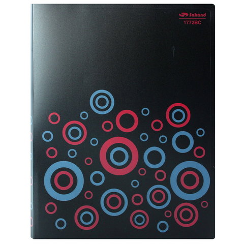 папка с боковым зажимом А4 20мм карман черная black dv-1772вс