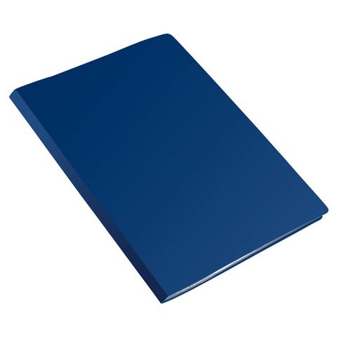 папка с боковым зажимом А4 пластик 0.45 мм Econom синяя