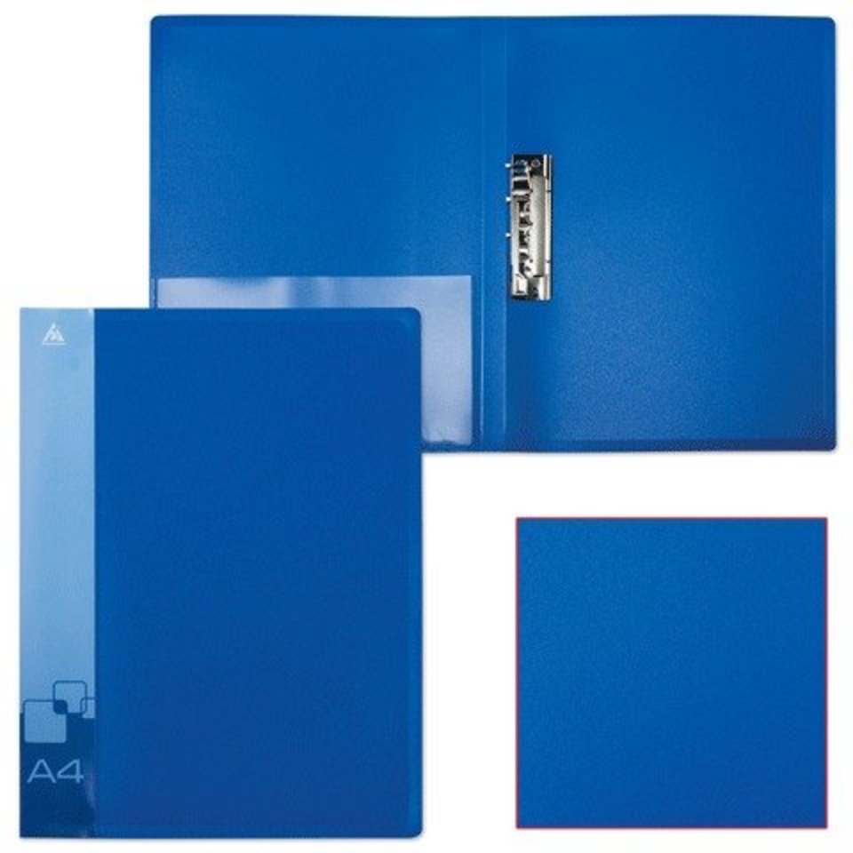 папка с боковым зажимом А4 корешок и карман 0.7ммPZ07C/816854 синяя