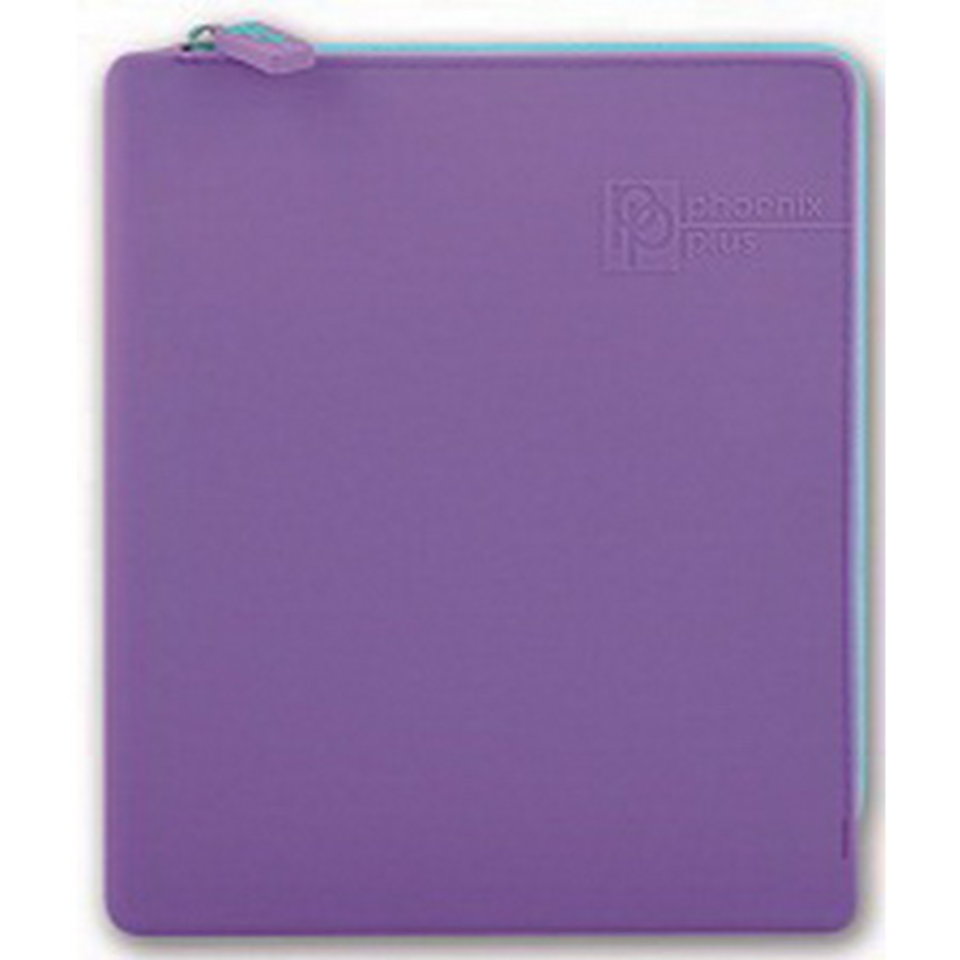 папка для тетрадей А5 на молнии Фиолетовая силикон 40263