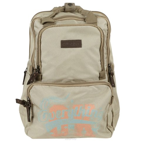 рюкзак для мальчика RU-513-1/1 бежевый Grizzly