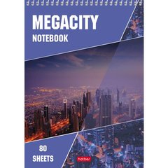 блокнот А5 80 листов Megacity на гребне офисный (004882)