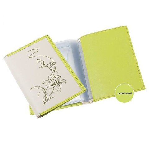 обложка для паспорта Лилия O.54-7.салатовый