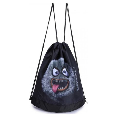 сумка для обуви ОМ-94-5/1 черно-серый Grizzly