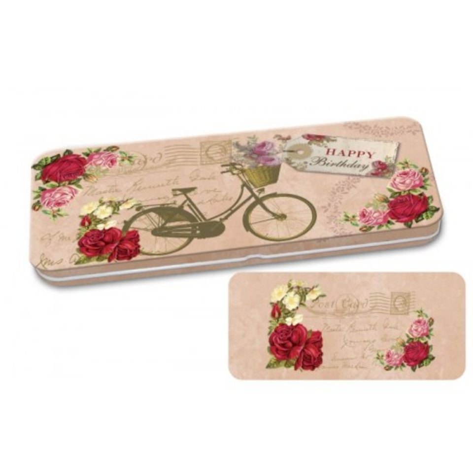 конверт для денег Велосипед металлический 43671