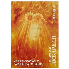 папка для акварели А4 10л 200г/м пастель,гуашь,уголь Флора п-0279