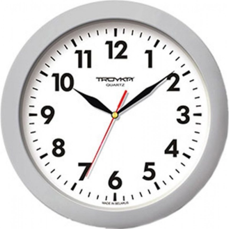 Часы настенные белые офисные 51570511
