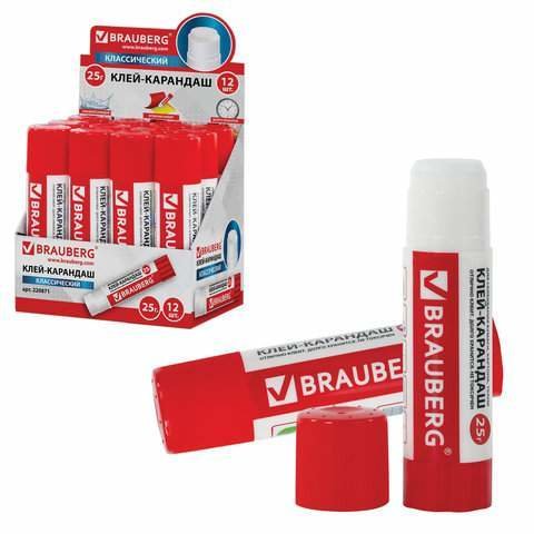 клей-карандаш 23г Brauberg 220871