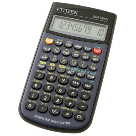 калькулятор научный программируемый 10 разрядов Citizen SRP 265 129 функций 40 шагов однострочный