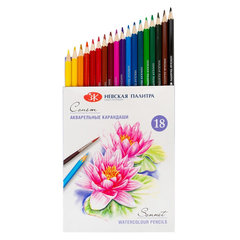 цветные карандаши 18 цветов акварельные "Сонет" 81411437