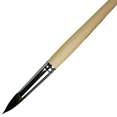 кисточка белка №10 художественная 10мм "Сонет" круглая длинная ручка