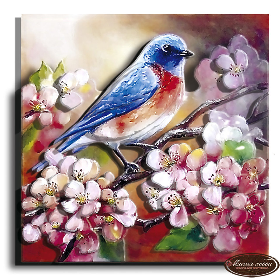 папертоль Весенняя пташка 12х12см РТ150101