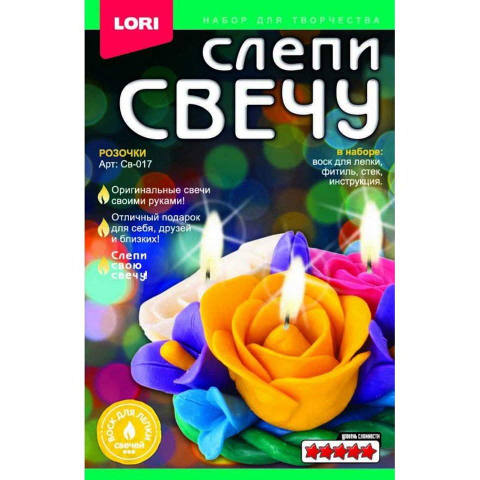 свеча lori Св-017 Розочки