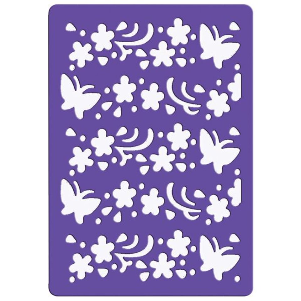 трафарет для тиснения БАБОЧКИ А4 FD090030