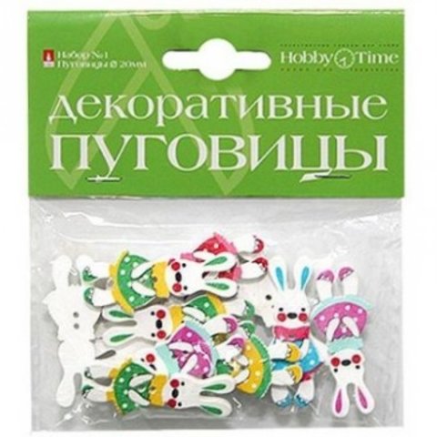 пуговицы №3 для декора фигурные зверушки 2-170 в ассортименте