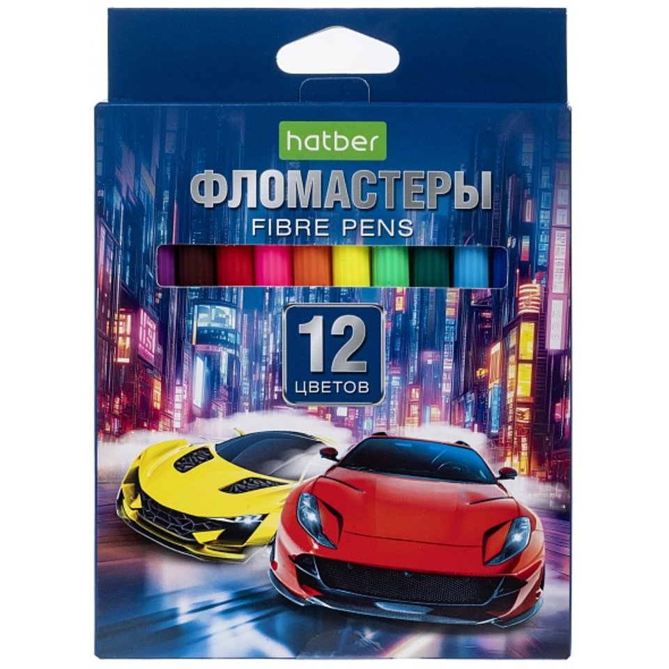 фломастеры 12цв Дрифт/aвто картонная упаковка fp_089907/071098