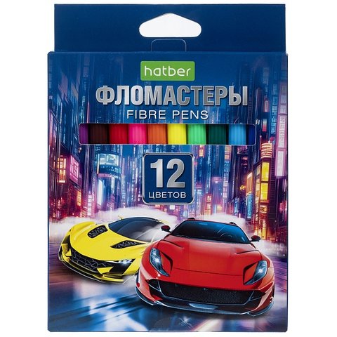 фломастеры 12цв Дрифт/aвто картонная упаковка fp_089907/071098