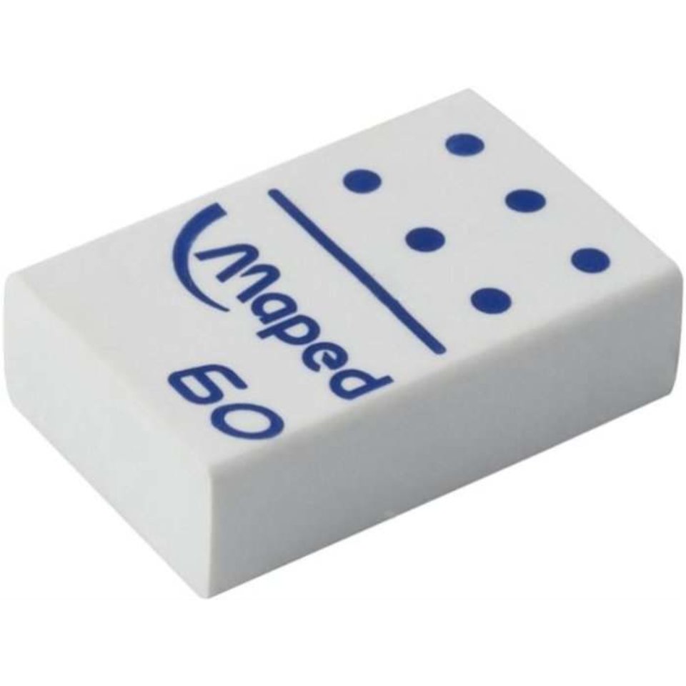 ластик MAPED DOMINO "60" белый 511260