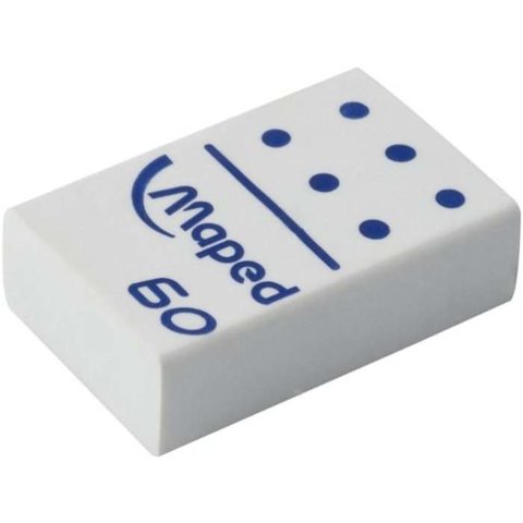 ластик MAPED DOMINO "60" белый 511260