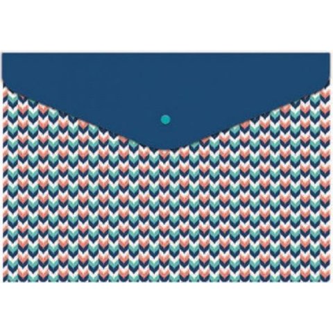 папка-конверт на кнопке А5 Цветочная фактура 43635