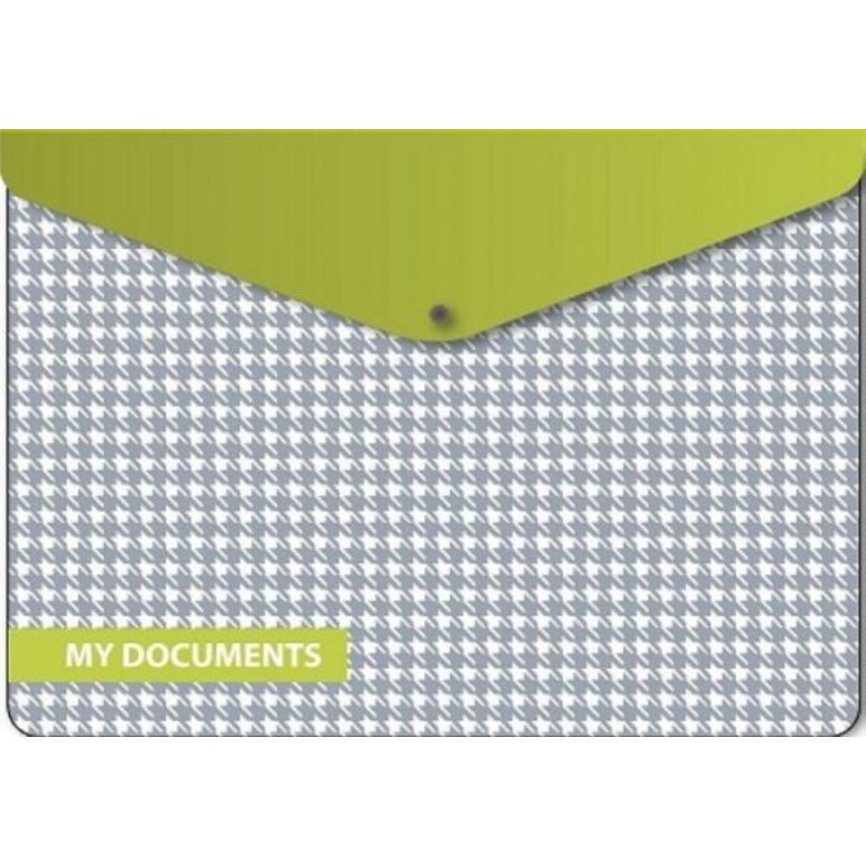 папка-конверт на кнопке А6 Клетка 41702