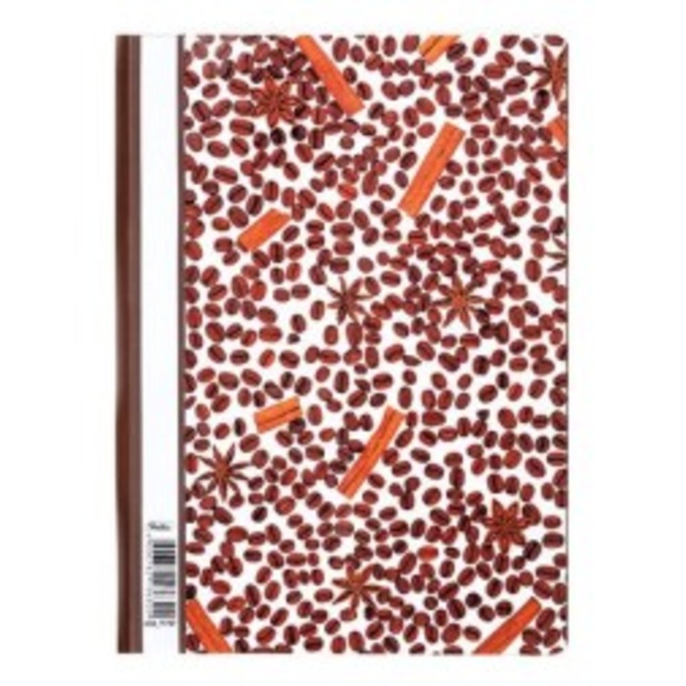 скоросшиватель А4 пласт. рис "КОФЕ" AS4_11797/032044