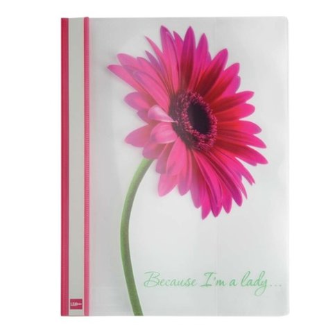 скоросшиватель пл.с карм.рис"Because I am Lady"Гербера490696