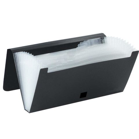 папка на 12 отделений пластик для счетов на кнопке ERICH KRAUSE