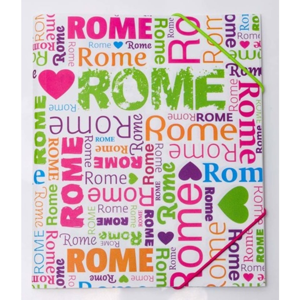 папка на резинке А5 с рисунком "Typographyca" L6154/490784