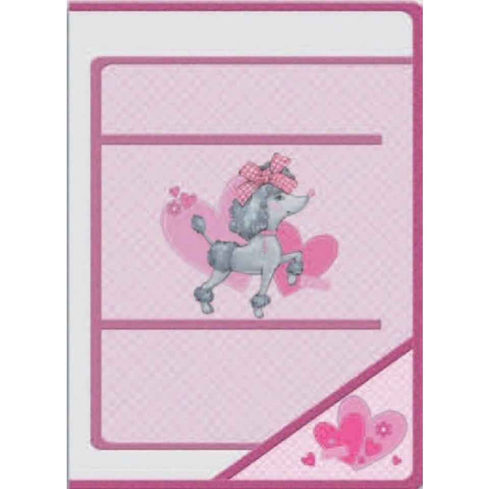 папка для труда А4 Собачка с бантиком с блоком 43624