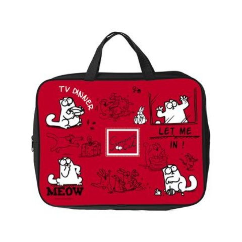 папка для тетрадей А4 Кот Саймона с ручками текстильная NSn43010