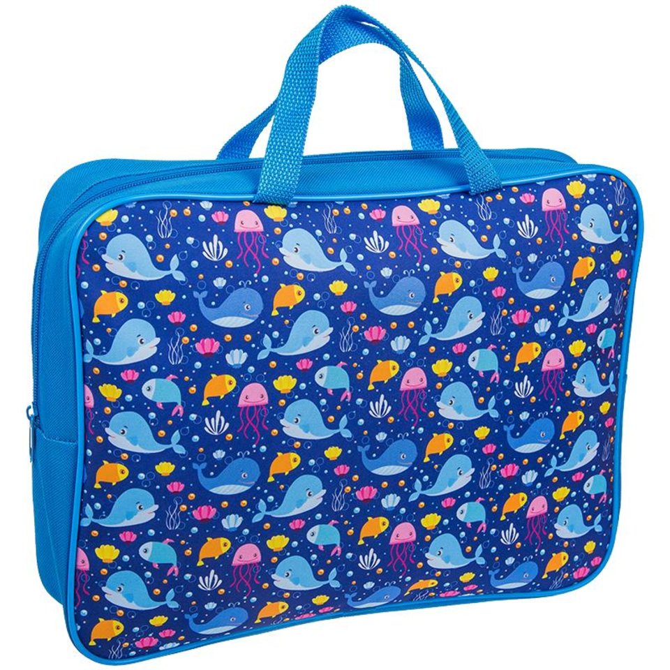 папка для тетрадей А4 Подводный мир на молнии с ручками ПМД-4-20 10959