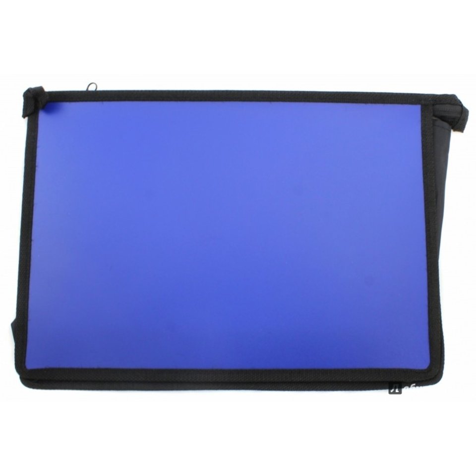 папка для тетрадей А4 на молнии Синяя 41697