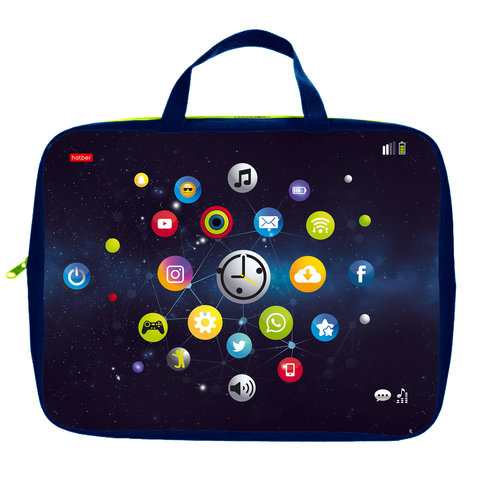 папка для тетрадей А4 с ручками Gadget текстильная Hatber NSn77014